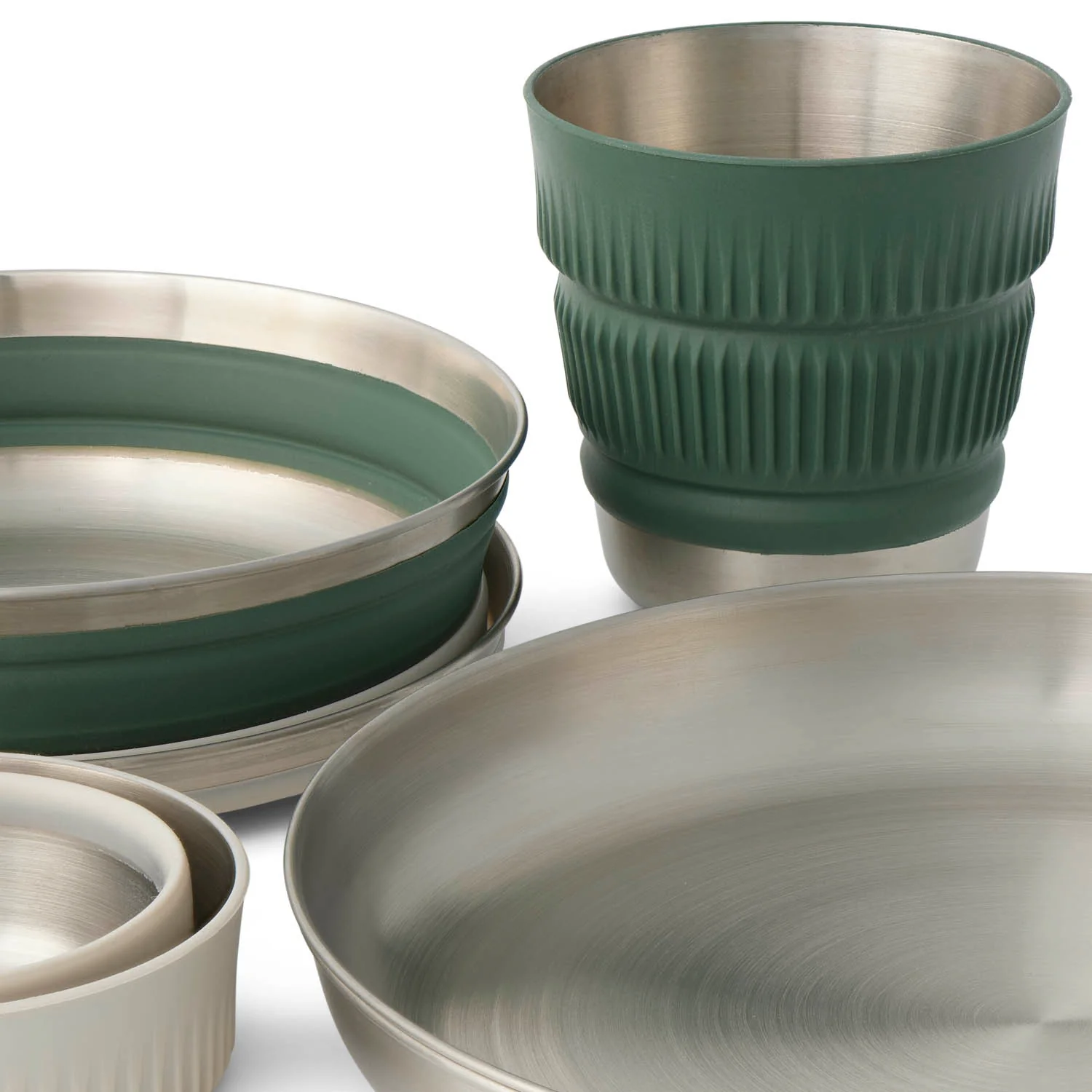 Detour Stainless Steel Collapsible Dinnerware Set - [6 Piece] - Image 4