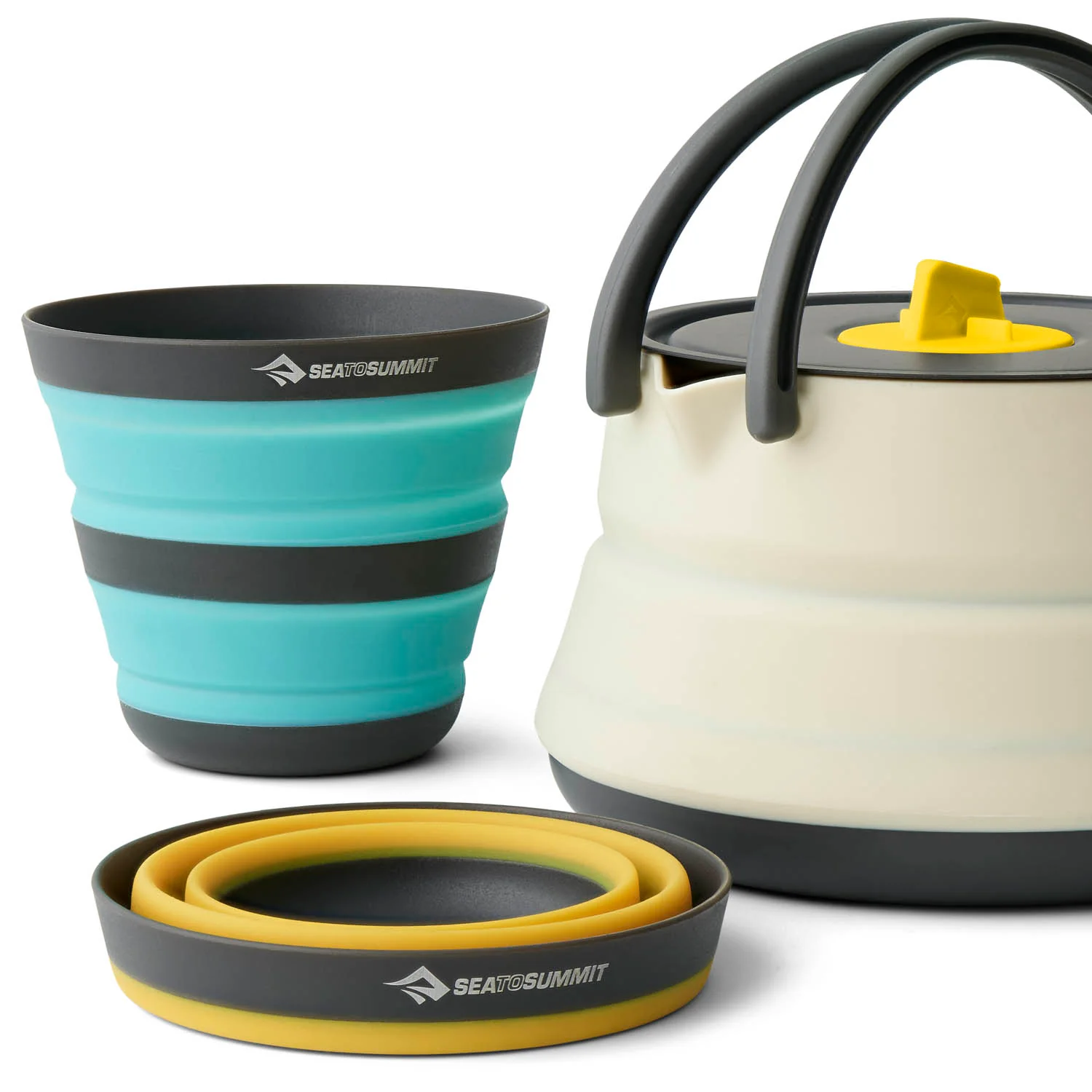 Frontier Ultralight Collapsible Kettle Cook Set - [3 Piece] 1.1L with Cups - Image 3
