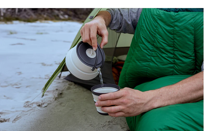 Frontier Ultralight Collapsible Kettle Cook Set - [3 Piece] 1.1L with Cups - Image 4